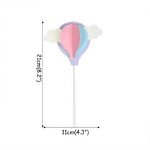 요술 졸업식 용돈 풍선 꽃다발 3D 뜨거운 공기 무지개 구름 풍선 생일 케이크 토퍼 아이 베이비 샤워 파티 케이크 장식 디저트 DIY 베이킹 Ins 장식109958, Purple 3D Topper