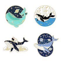 고래뱃지 고래 와펜 우영우 드롭 배송 성간 에나멜 핀 저장 바다 귀여운 동물 브로치 배지 옷깃 핀 보석 선물 친구 도매 14
