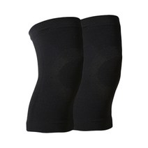 PG 고탄력 무지 무릎 보호밴드 압박보호대 2P, 블랙, 2개입