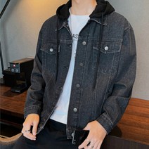 초어자켓 남자크롭자켓 검청 20대 남성 남자봄재킷