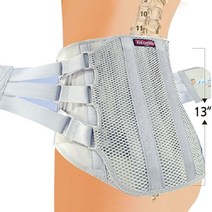 네오메드 의료용 허리 디스크 보호대 파워 콜셋 여름 허리보호대 JC-B-1000, 그레이