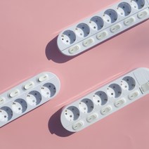 개별멀티탭 개별스위치 과부하차단16A 국산 접지 안전 멀티 콘센트 4구 5구 6구 컴퓨터 tv 멀티탭 세이프러스, 4.5M