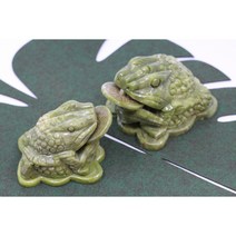 재물이 들어오는 천연옥두꺼비장식 풍수인테리어소품, 소