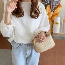 에이치플러스몰 휴가철 피서지 여행 패션 미니 라탄백 밀짚 크로스백