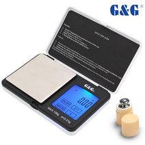 G&G TS 정밀 휴대용 소형 전자저울 300g x 0.01g /터치스크린 /M1 분동 포함, TS300WB