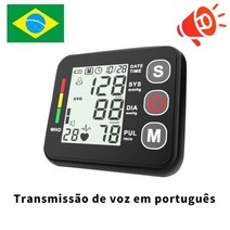 분광계 광도계 적외선 디지털 손목 혈압 모니터 충전 혈압계 장력계 심박수 맥박 측정기 건강 관리, 11 S02-Portuguese-black