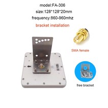 티비안테나 860960Mhz UHF RFID 안테나 6dBi 게인 128x128x20mm 미니 소형 고성 외부 수동 실외 Rfid 사이즈, [01] FA306  860960mhz