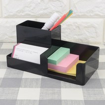 포스트잇 메모지 펜 연필 책상 사무 꽂이 정리 함, 기본