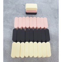 [스펀지팝] 하이드로스펀지 대용량30개 라텍스프리 화장 웨지 메이크업퍼프조각스펀지, 리뉴얼검정(9P)