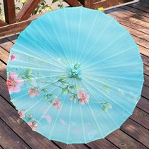 영국우산 실크 천으로 기름 종이 비 빈티지 댄스 소품 복숭아 꽃 중국 무형 문화 파라솔 파라