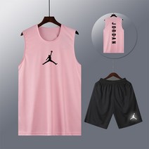 NBA 마이클조던 조단 농구나시 민소매 핑크 통기성