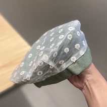 한국어 스타일 거즈 데이지 베레모 봄과 가을 한국 스타일 유행 모든 일치 화가 모자 패션 멜론 스킨 모자 일본식