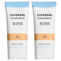 COVERGIRL 커버걸 클린 매트 BB크림 미디엄 540 지성피부용 30ml, 2팩
