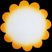 (디머스) 교실 게시판 환경 구성 꾸미기 폼아트 스치로폼 모양판 꽃판 주황(대), 단품