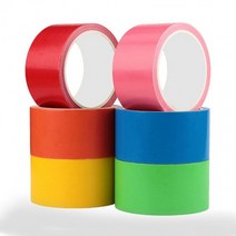 다이스 칼라 멀티테이프 붙였다 떼었다 끈적임이 없는 매직 테이프, 연두_길이10M-폭18mm