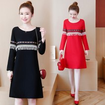 가바바 여성 빅사이즈 원피스 5XL까지 인디언 장식 느낌의 라운드 여름 데일리 미디 원피스 G38300 + 상품권 무료 증정