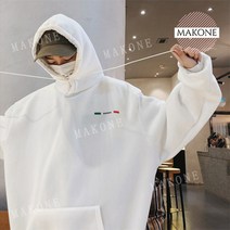 Makone 상표등록 커플 기모 후드티 개구리 프린팅 오버핏 빅사이즈 남녀공용