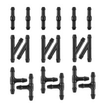 T I 타입 스플리터 조인트 앞 유리 와이퍼 호스 커넥터 자동차 노즐 와셔 펌프 물 튜브 18 개