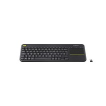 터치패드가 포함된 Logitech K400 Wireless Plus TV 키보드 USB Unifying 수신기를 통한 2.4GHz 연결 프로그래밍 가능한 멀티미디어 키 Window
