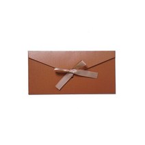 봉투 10 개/대 리본 종이 B6 DL 크기 진주 DIY 웨딩 비즈니스 초대장 봉투/선물, [16] gold and copper L