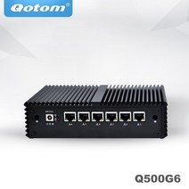 QOTOM 미니 PC 코어 i3 i5 i7 팬리스 컴퓨터 6 기가비트 이더넷 AES-NI OPNsense 방화벽 우분투 Sophos Q55, 01 Q535G6 i3 7100U, 01 NO RAM NO SSD