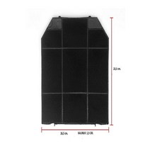 235 X265 mm 쿠커 후드 탄소 필터 Franke Arcelik Beko 클로 범위 숯 필터 23.5 X26.5 Cm, 단일옵션