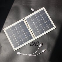 아파트 태양광 자가 발전기 태양 전지 패널 20w 배터리 12v 휴대용 태양 전지 태양, 20w 370mmx193mm