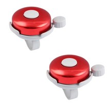 전거 벨 따릉이 로드자전거x autohaux 자전거 벨 사이클링 혼 알루미늄 합금 알람, 레드 21mm 2개