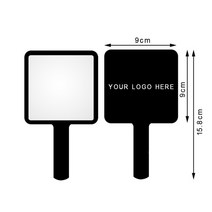 예쁜전신거울 인테리어거울 엔틱거울 맞춤 로고 휴대용 메이크업 거울 5 개 대량 도매 속눈썹 연장 용품, 03 9x9-Black