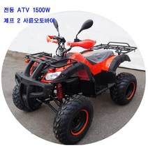 솔바이크 전동ATV 1500W 전기ATV 전동 스쿠터 삼륜 전기전동, 주황색