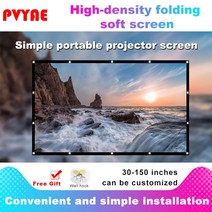 espon benq td96 홈 프로젝터 60 100 120 150 인치 16:9 패브릭 프로젝션 스크린 용 고휘도 반사 프로젝터 스크린, 30인치