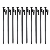 캠핑트리 고강도 텐트 단조팩 블랙 10개, 블랙 30cm x 10개