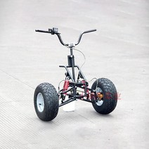 DIY 기계공학과 졸업작품 사륜 자동차 전륜 조향 세트 바퀴 핸들 서스펜션 일체형, 7인치3홀아이언휠87cm폭