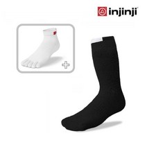 INJINJI 인진지 쿨맥스 양말 트레일러 퍼포먼스 발가락 양말 등산 양말 스포츠 양말, BLACK, S