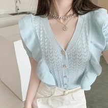 메이킹유 반팔 가디건 날개 18016라에르니트