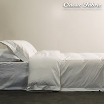 80수 스티치 화이트 이불베개 커버세트 싱글