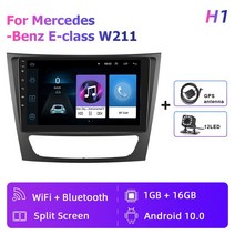 Hikity 벤츠 E 클래스 W211 CLS 2005 2008 안드로이드 차량용 멀티미디어 플레이어 GPS 와이파이 원격 제어 카플레이 DSP 2din, [02] 1 16G With 12LED