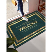 웰컴 WELCOME 매트 입구 발판 현관 업소용 입구 러그 어서오세요 발매트, 횡판(멜로그린) + 80x150cm(가로판), 1개