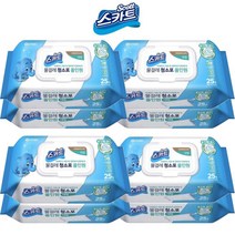 스카트 올인원 물걸레청소포 대형 캡형 25매 x8개, 단품