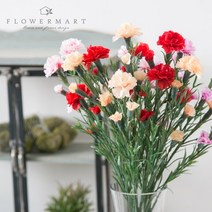 마쉬매리골드 조화 카네이션 스프레이 65cm, 라일락(FM415-0237)