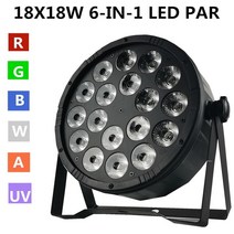 디제잉장비 오디오인터페이스 rgbwa + uv 6-in-1 led 파 18x18w 파 라이트디스코 라이트 파 led 전문 dj, 없음