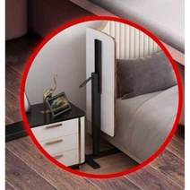 침실보조책상 침대사이드테이블 접이식탁자 USB, 접이식 흰색 대리석 데스크