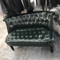 엔틱쇼파 빈티지 소파 가죽 명품 고급 쇼파, 오프 화이트