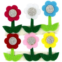 [동화오피스] 쥬쥬 펠트 6꽃모음 6입 - 게시판꾸미기 환경미화 환경판