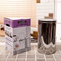 업소 학교 가정집 스텐 스텐레스 스윙 쓰레기통 20L 쓰레기통20l 페달휴지통 화장실휴지통 분리수거함 인테