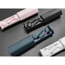 노이즈캔슬링 심플 콩나물 블루투스 이어폰 무선 고음질 마라톤 런닝용, 네이비