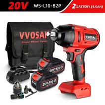 임팩트렌치 무선전기드릴 충전식전기드릴VVOSAI-MT 시리즈 20V 최대 렌치 600N.m 하이 토크 전기 임팩트, 07 WS-L10-B2P