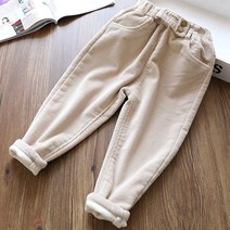 유블리 남여공용 기모 코듀로이 골덴 배기 팬츠