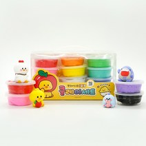 핑크풋 쪼꼬미친구들 소프트 클레이 세트 12색 점토 교육 공작 학습놀이 만들기