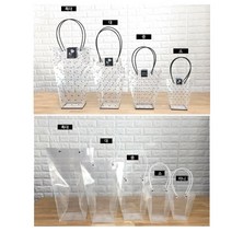 땡땡이 투명비닐쇼핑백 2종 9가지종류 인쇄가능 당일발송 쇼핑백, 1개, 땡땡이쇼핑백-대